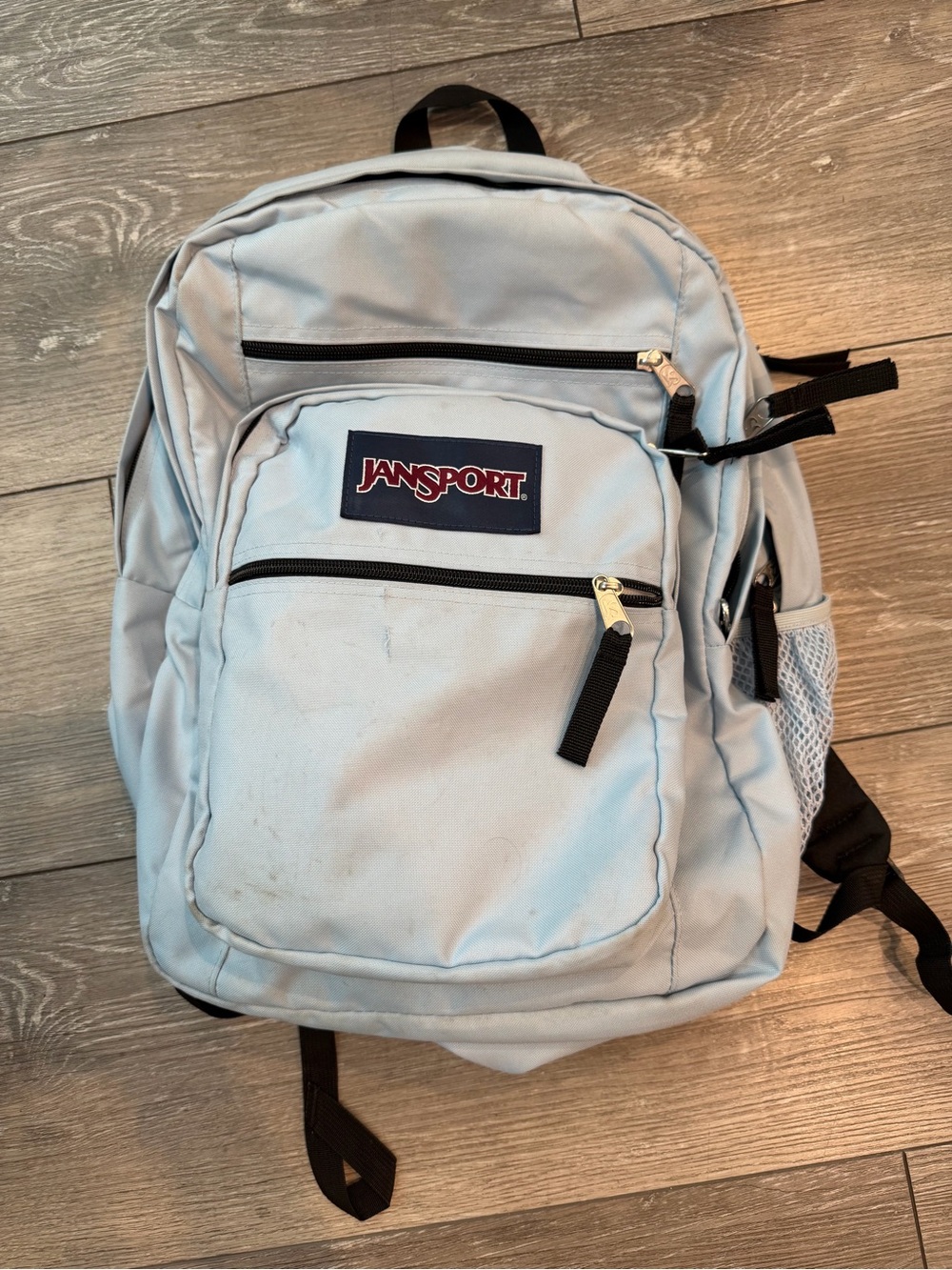 Jansport Light Blue Everyday Backpack with Front Organizer